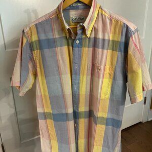 Gorgeous Orvis plaid lightweight shirt, Large